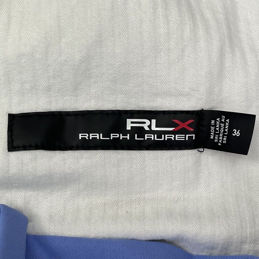 RLX Ralph Lauren Performance Golf Shorts Men's Size 36 Tailored Fit Light Blue - Picture 3 of 7